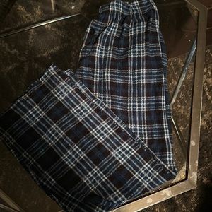 Boys pajamas pants blue flannel size medium